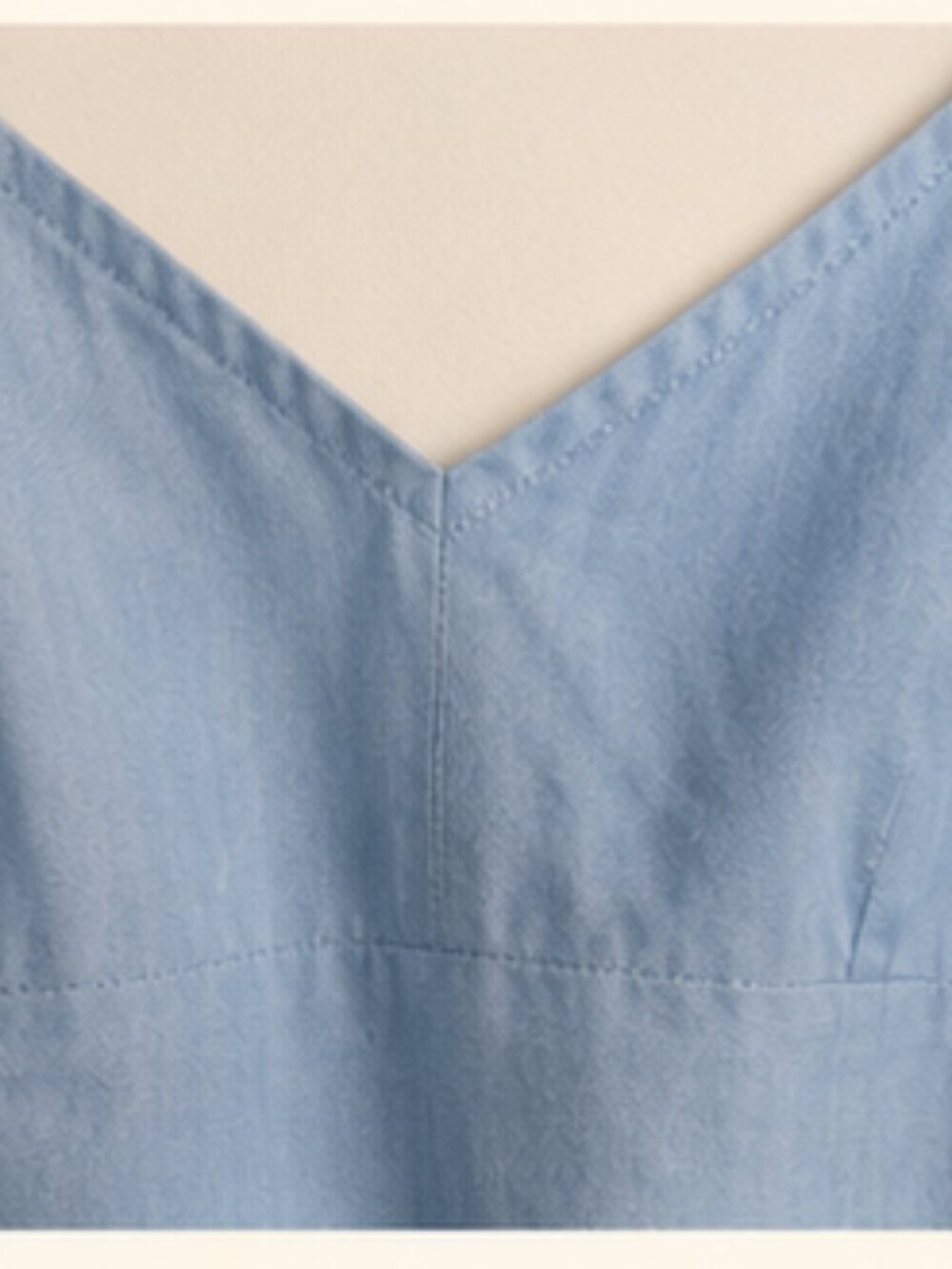 100% Cotton Minimalist Summer Ann Taylor LOFT Blue Cami Tank Top Size 6 - Picture 3 of 6